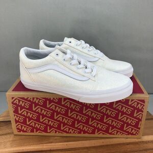 NEW Vans Kids Sneakers in Sparkling White looks iridescent old skool